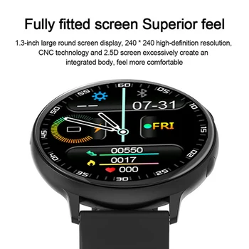1.32 inch Bluetooth Q16 Smart Watch Sport Fitness Brățară Inima Apel Rata de Monitorizare a Presiunii arteriale Inel Pentru Ios Android