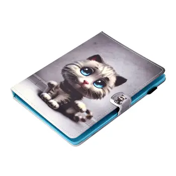 Universal 8.0 inch Caz Pentru Huawei M5 M6 8.4 husa pentru iPad mini 1 2 3 4 5 2019 Pentru Samsung Tab 8.0 Drăguț Pisica Sta Funda