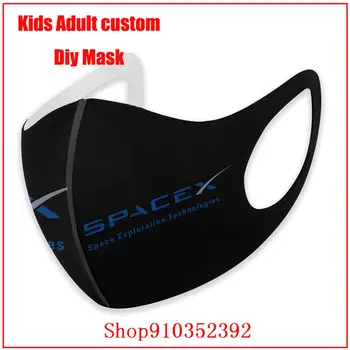 SpaceX Logo-ul pânză măști de protecție Drăguț masca de fata moda masque reutilisable enfant Nu pentru anti-virus Bumbac Fața Gurii