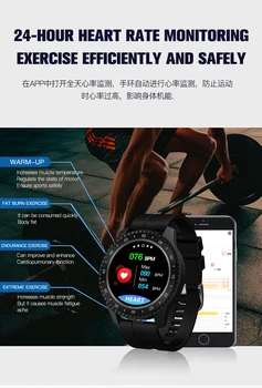 F17 Sport Ceas Inteligent Bărbați Rata de Inima tensiunea Ecran Complet Tactil de Vreme Ceas de Moda pentru Femei rezistent la apa IP68 Brățară Inteligent