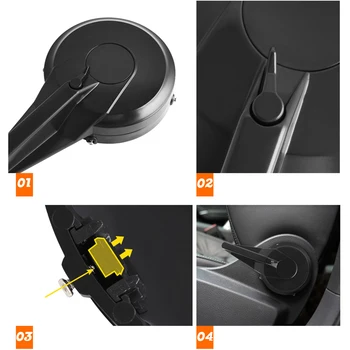 Auto styling Interior Auto Seat butonul de reglare a comutatorului de Acoperire decorative garnitura Pentru Skoda Kodiaq Superb Yeti, Octavia A7 2017 2018