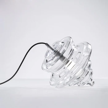 Moderne creative în formă de sticlă transparentă singur cap pandantiv lampă Nordic design de artă restaurant decor LED E27 de iluminat