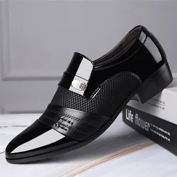 Hot9 Aluneca pe Bărbați Rochie Pantofi Oxfords Barbati de Afaceri de Moda Rochie de Bărbați Pantofi 2020 Nou din Piele Clasice Costume pentru Bărbați Pantofi Pantofi
