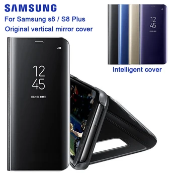 Pentru SAMSUNG Vertical Oglindă Coajă de Protecție de Telefon Acoperi Caz de Telefon pentru Samsung Galaxy S8+ G9550 SM-G9508 S8 SM-G9500 SM-G950U