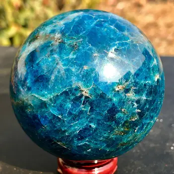 45-50MM Naturale apatit albastru stone sfera de cristal reiki de vindecare mingea