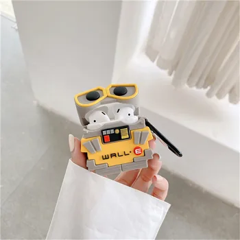3D Robot WALL·E PERETE AJUNUL Silicon de caz pentru Airpods1 2 Pro Cască Capacul Cutiei de Moale Bluetooth Wireless Caz de Protecție pentru Airpods