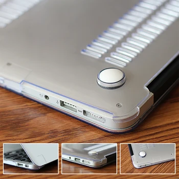 Hard-Shell Caz Laptop Pentru Macbook Air 13 A1932,Aer 13 A1466 A1369 Pro Retina 11 12 13 15 13.3 Atingeți Bara + Capac tastatură