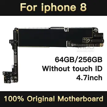64GB/256GB pentru iphone 8 placa de baza fara touch ID placa de baza pentru iphone 8 Original logica bord debloca nici o amprentă digitală