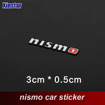 2 buc Aluminiu nismo boxe auto autocolant auto interior decor autocolant pentru Nissan Tiida Sunny QASHQAI MARTIE LIVINA TEANA X-TRAI