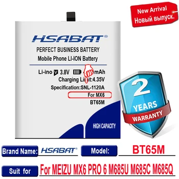 HSABAT Baterie pentru MEIZU MX6 PRO 6 4600mAh BT65M transport gratuit+numărul de urmărire