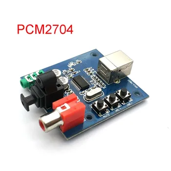 PCM2704 USB DAC a S/PDIF placa de Sunet Decodor Bord 3,5 mm Ieșire F/PC 2 Canale Analogice de Ieșire