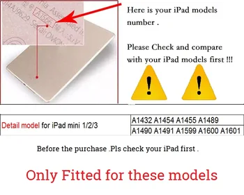 Noi de Imprimare Hartă Coque Pentru iPad mini 2, mini 3 Caz A1432 A1454 Slot pentru Card din Piele PU Stand Flip Cover Pentru iPad mini 1 2 3 Caz 7.9