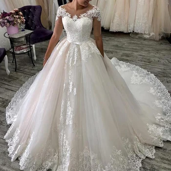 Miaoduo de Lux Rochie de Mireasa 2021 Elegant Dragă Rochii de Mireasa White robe de mariee Rochie de Bal vestidos de noiva pentru Femei