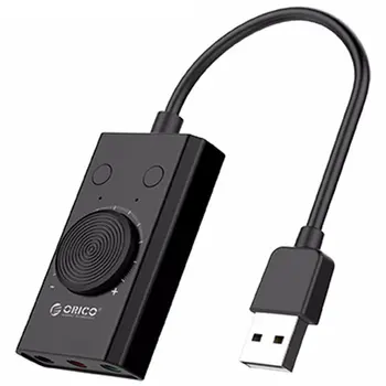 Orico Usb Extern placa de Sunet Stereo Microfon Difuzor o Cască Jack Cablu Adaptor Mut Comutatorul de Reglare a Volumului