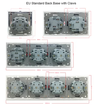 DIY UE Funcția Cheie L6 Pentru Module Întrerupător și Priză cu Gheare de Montare Spate Wallpad L6 Serie
