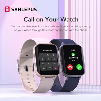SANLEPUS 2021 Nou Ceas Inteligent Bărbați Femei apelare Bluetooth Impermeabil Ceas Smartwatch MP3 Player Pentru OPPO Android iOS Xiaomi, Huawei