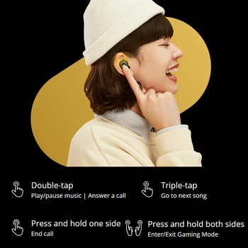 Realme Muguri Q TWS Wireless Bluetooth Căști BT 5.0 Stereo Căști Impermeabil Instant Conexiune Auto Cu Microfon Cască