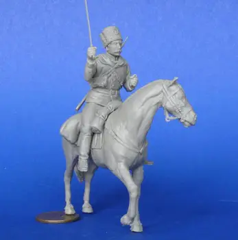 Nevopsită Kit 1/35 ruse om pe un cal figura Istorică Rășină Figura miniatură garaj kit