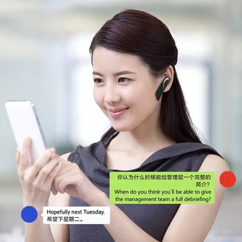 Smart 28 Translator de Limbă Dispozitiv Instant Portabil Bluetooth Căști de Traducere Voce Dispozitiv QJY99