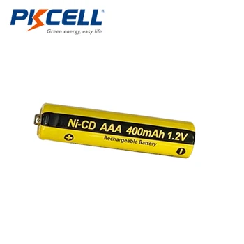 16PCS PKCELL AAA baterie 400mah aaa 1.2 v nicd acumulator baterii reîncărcabile indurstry pentru lumina solara lampa de gradina lumina