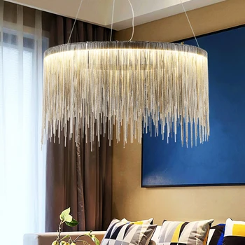 Modern, high-end villa art personalitate lămpi atmosferă simplu lanț candelabru Nordic dormitor, camera de zi restaurant lumini