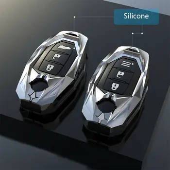 Aliaj de Zinc Silicon Auto Smart Key Fob Caz Acoperire Pentru Infiniti FX35 QX50 Pentru Nissan Qashqai J11 Pulsar Juke Tiida Notă breloc