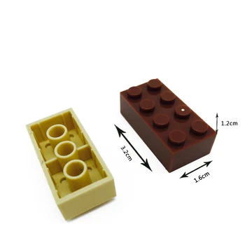 400buc/lot MOC Creative Cărămizi 2x4 Bază Lumineze Clasic Blocuri Vrac DIY Jucării Compatibile cu Lego Caramida 3001 Piese