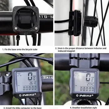 Cablu Vitezometru Bicicleta Rezistent La Apa Kilometrajul Viteză Metru De Putere Mountain Bike Ciclu De Calculator