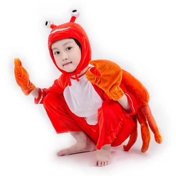 Copiii de performanță crab Cosplay Îmbrăcăminte Costume de animale Salopeta