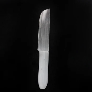 Sculptate Manual Naturale Selenit De Cuțit Cristal De Cuarț Pumnal Ghidon Sculptură De Vindecare De Cristal Meserii Acasă Decorare Cadouri
