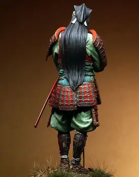 Nevopsită Kit 1/18 90mm Japoneză samurai cu sabia 90mm figura Istorică rășină Figura Rășină Kit Transport Gratuit