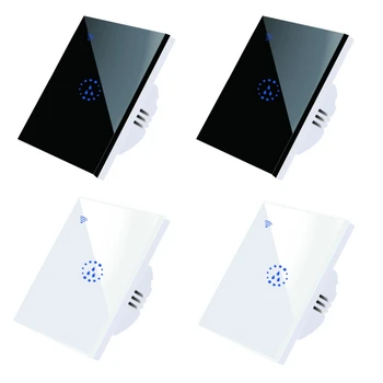 WiFi Smart cu Motor de Aer Conditionat de Încălzire a Apei Comutator Tactil Wireless de Control de la Distanță-Ewelink NE/AU Alb Negru Durabil