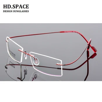 Aliaj de titan fără ramă ochelari miopie femei Miop cu Ochelari baza de prescriptie medicala ochelari -1.0 -1.5 -2.0 -2.5 -3.0 -3.5 -4.0 -4.5