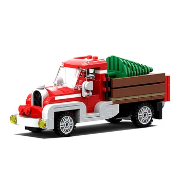 Blocuri de constructii Compatibile MOC-17099 Iarna Sat Vechi de Camion Tehnice Cărămizi Cadouri se Potrivesc Marci Diy Jucărie Cadou de Crăciun