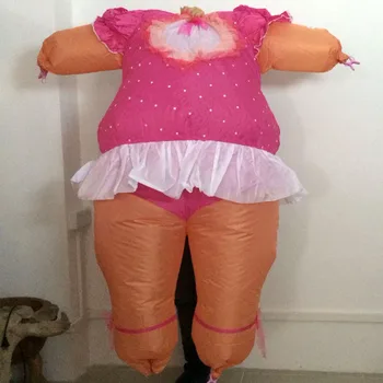 Papusa gonflabila costume fetita Gonflabile Costum Adult, Rochie Fancy Costum de Halloween de Crăciun Pentru Bărbați Și Femei