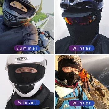 ROCKBROS de Iarnă, Alpinism, Drumeții Fleece Termic Ține de Cald Vânt de Fata cu Bicicleta Balaclava Funcționare Pescuit, Schi Pălărie Pălărie