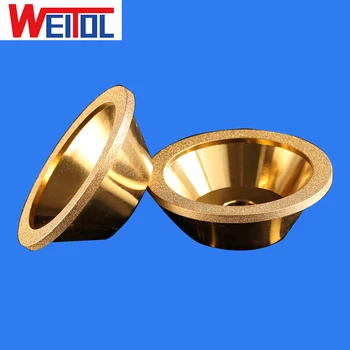 WeiTol 1buc Aur cu diamant tip de vas aliaj roata de rectificat Înaltă rezistență la uzură rezistente la roata de rectificat, manuale, mecanice utilizare