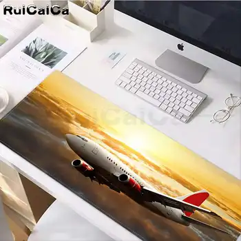 RuiCaiCa În Aprovizionat Avion, Zbor, Nori Soareci de Birou Gamer Moale Mouse Pad Cauciuc Calculator PC Gaming mousepad