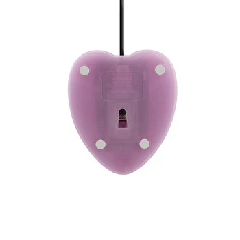 CHYI Calculator cu Cablu Mouse USB Optic Drăguț Dragoste Inima Roz Cu Diamant Super Slim PC Mause 3D Pentru Prieteni Fete Copii Pentru Laptop