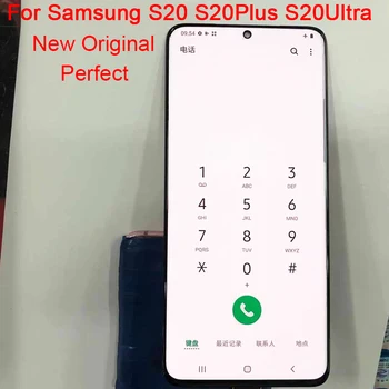Noi S20 Ultra LCD Pentru Samsung Galaxy S20 Plus LCD Cu Rama 1440*3200 S20 SM-G981B S20 Plus G986F/DS G988F Display Touch Screen
