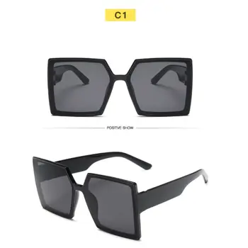 Piața trendul Supradimensionat ochelari de Soare pentru Femei Brand Designer de Plastic de sex Feminin Cadru Mare Gradient de Ochelari de Soare UV400 gafas de sol mujer