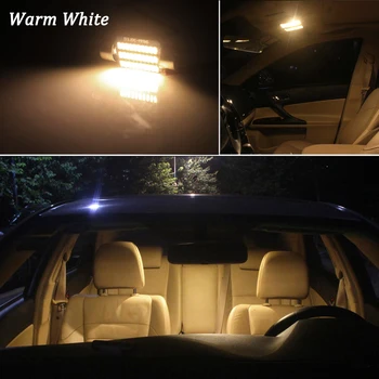 8Pcs Alb Canbus fara Eroare LED Lămpii de Interior Kit Pentru 2012-2019 Fiat 500 LED-uri de Interior Hartă Dom Portbagaj oglindă Lumina