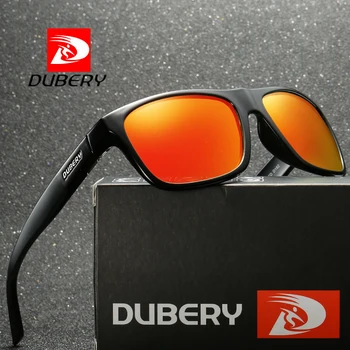 DUBERY Design de Brand Polarizat ochelari de Soare Negru Bărbați de Conducere Nuante de sex Masculin Retro Ochelari de Soare Pentru Barbati Vara Oglindă Pătrată Oculos 182