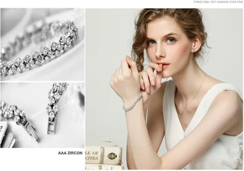 Moda Bijuterii de Mireasă AAA+ Cubic Zirconia Cristale Femeile Romane Bratara Lanț & Brățară Costum Pentru Nunta