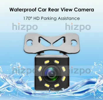 Hizpo Masina din Spate Vedere aparat de Fotografiat de 8 LED-uri de Noapte Viziune Inversarea Auto Parcare Monitor CCD Waterproof 170 Grade Video HD + 6 metru de fire
