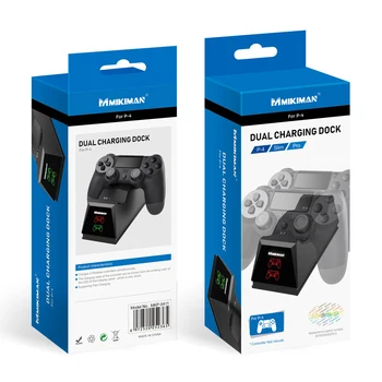 Controler de joc Încărcător Stație de Praf Portabil Transportă Decor pentru Sony PS4 Slim Pro Dual Power Cradle Suport