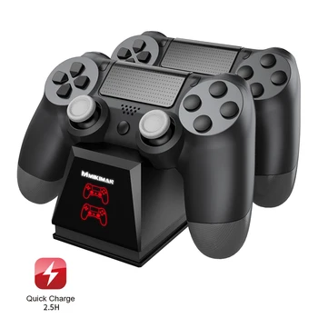 Controler de joc Încărcător Stație de Praf Portabil Transportă Decor pentru Sony PS4 Slim Pro Dual Power Cradle Suport