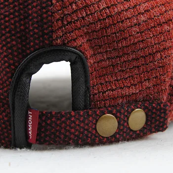 JAMONT Brand de Pălării de Iarnă pentru Bărbați Berete Viziere Cap Cald Mozaic Bărbați Pălărie tricotate Vizor de Iarna Capace Anglia Stil Gorras