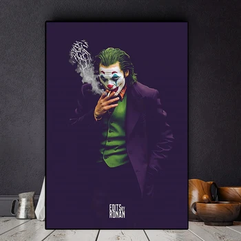 Joaquin Phoenix Panza Printuri Joker Poster Film Cuadros Pictura in Ulei pe Poster de Arta de Perete de Imagine pentru Camera de zi Decor Acasă