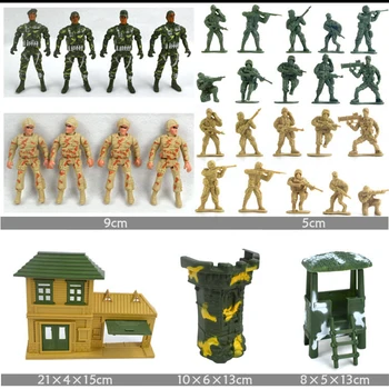 200pcs/mulțime de Soldați Model Figura de Acțiune Joc Sandbox Militar Soldat de Jucărie Rezervor Cifre Playset Kit Model Jucării Pentru Băieți